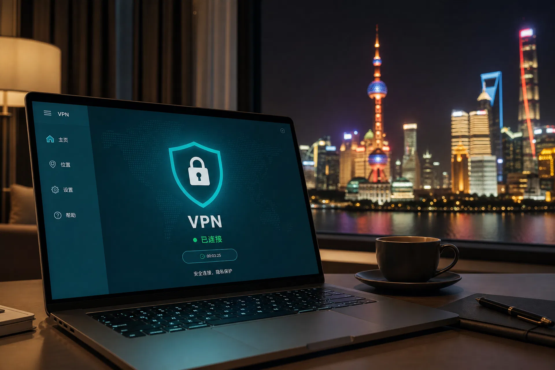 VPN接続画面